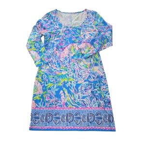 Lilly Pulitzer Medium All Together Know Engineered Knit Beacon Dress